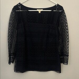 Adiva Black Lace Blouse